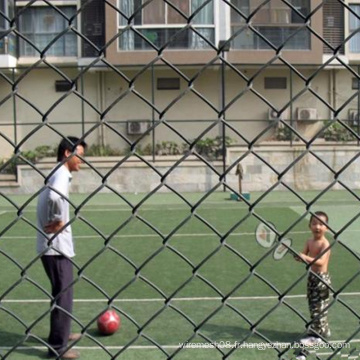 Clôture enduite de lien de chaîne de PVC pour le parc de boule